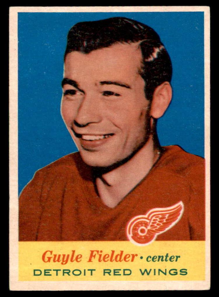 1957 Topps Hockey Guyle Fielder #36
