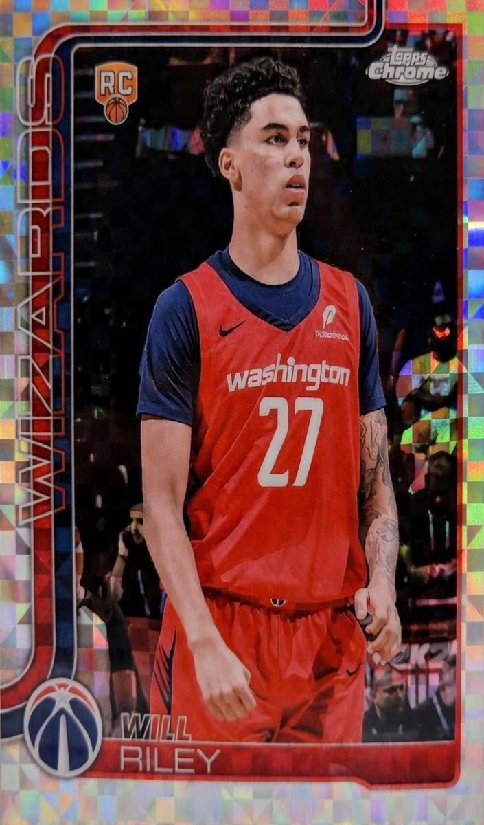 2025 Topps Chrome Basketball X-Fractor Will Riley #271