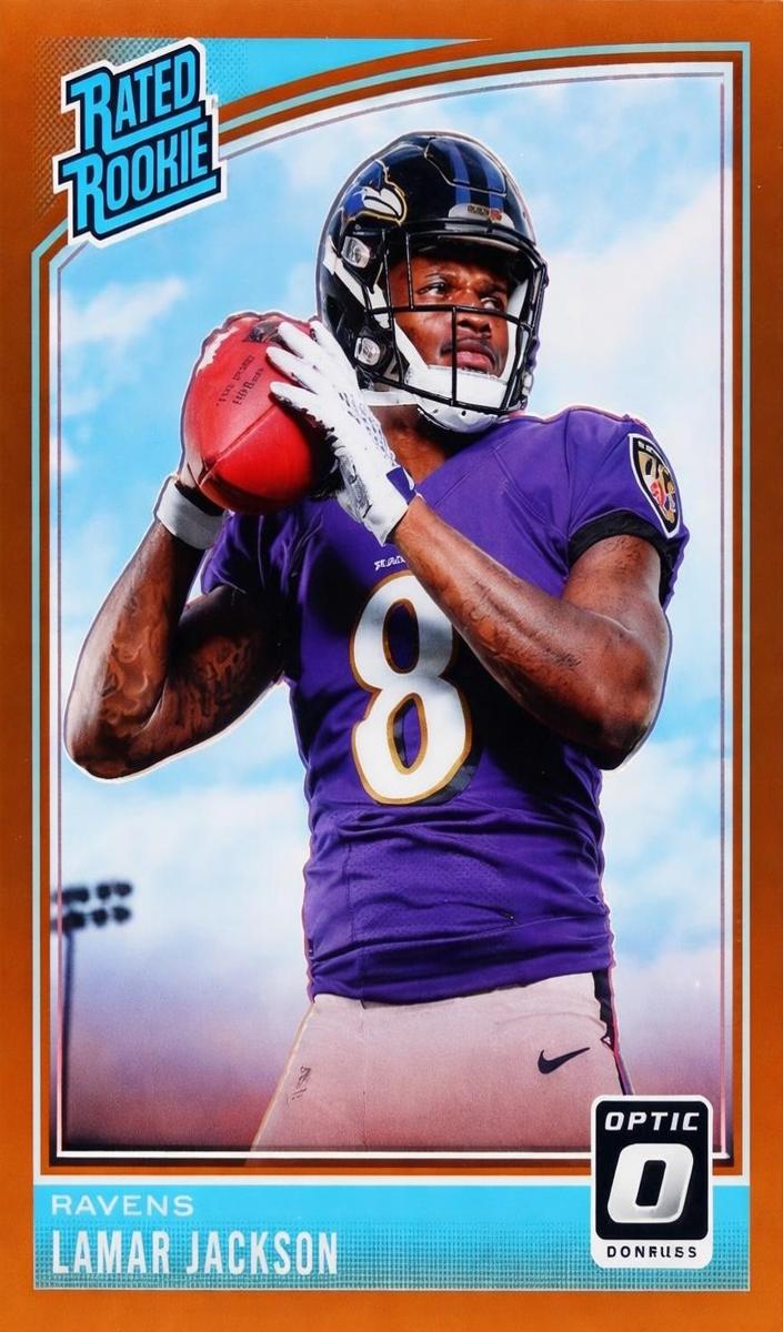 2018 Donruss Optic Football Bronze Lamar Jackson #167 PSA 9