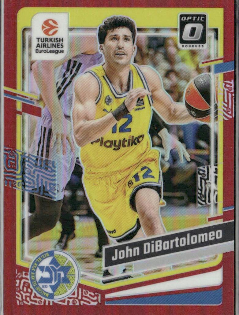 2023 Donruss Turkish Airlines EuroLeague Basketball Red John DiBartolomeo #59
