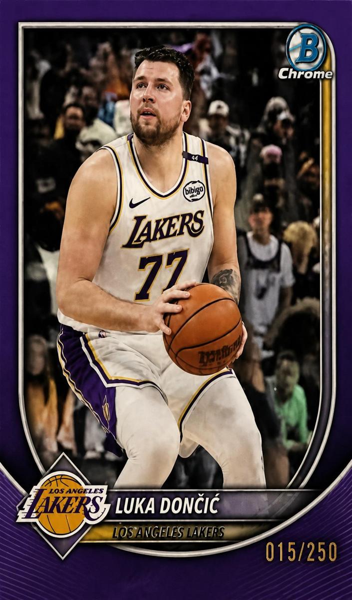 2025 Bowman Basketball Purple Refractor Luka Doncic #BCV-123