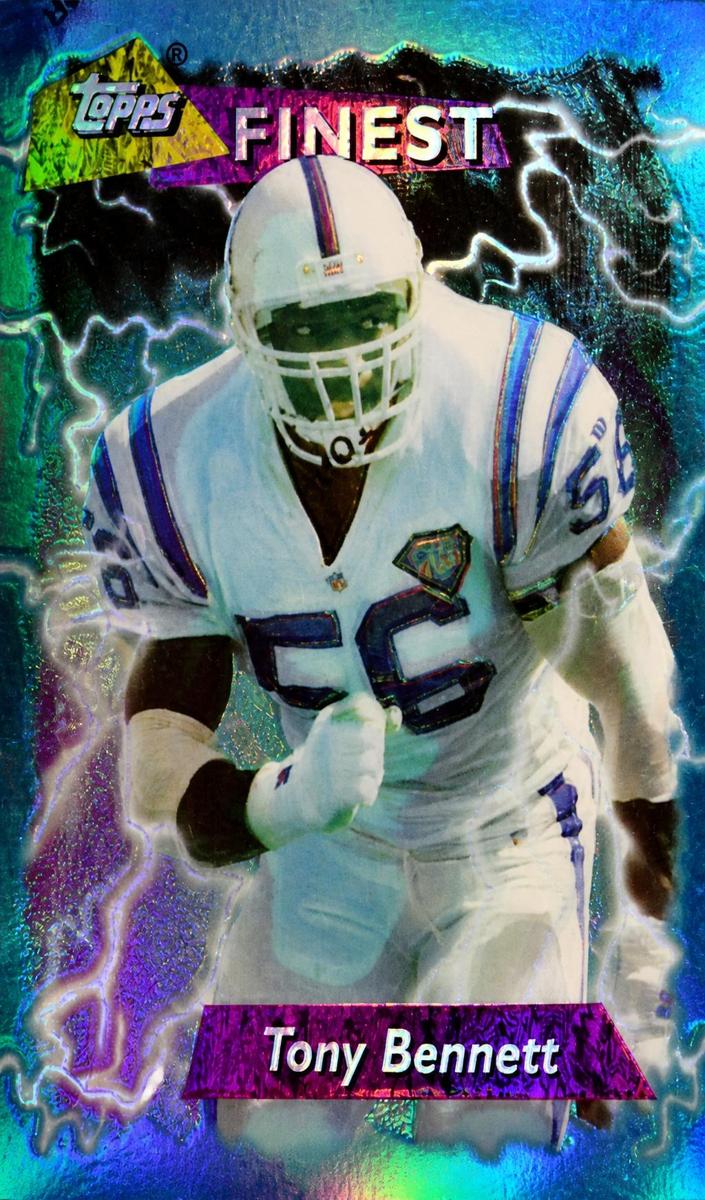 1995 Topps Finest Football Refractor Tony Bennett #148