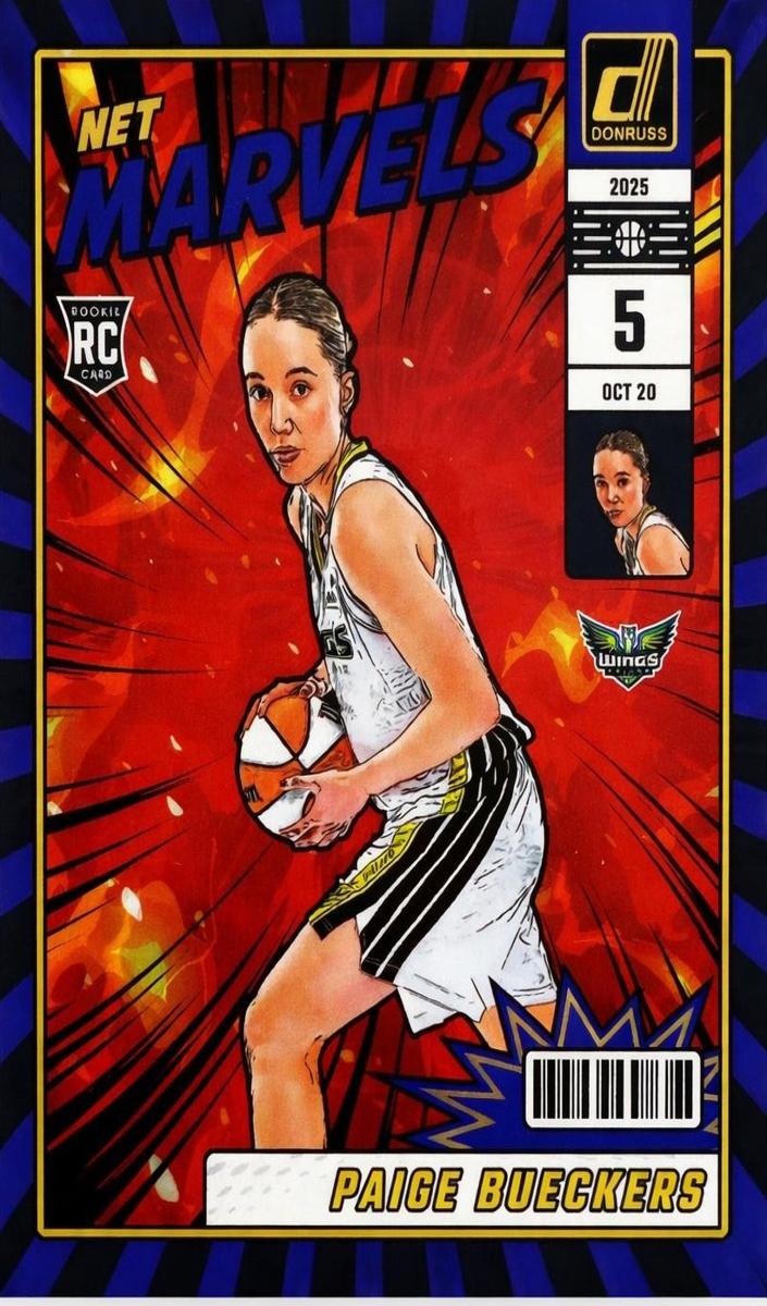 2025 Panini Donruss WNBA Basketball Press Proof Blue Paige Bueckers #23 PSA 8