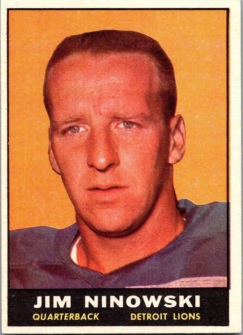 1961 Topps Football Jim Ninowski #29 PSA 8