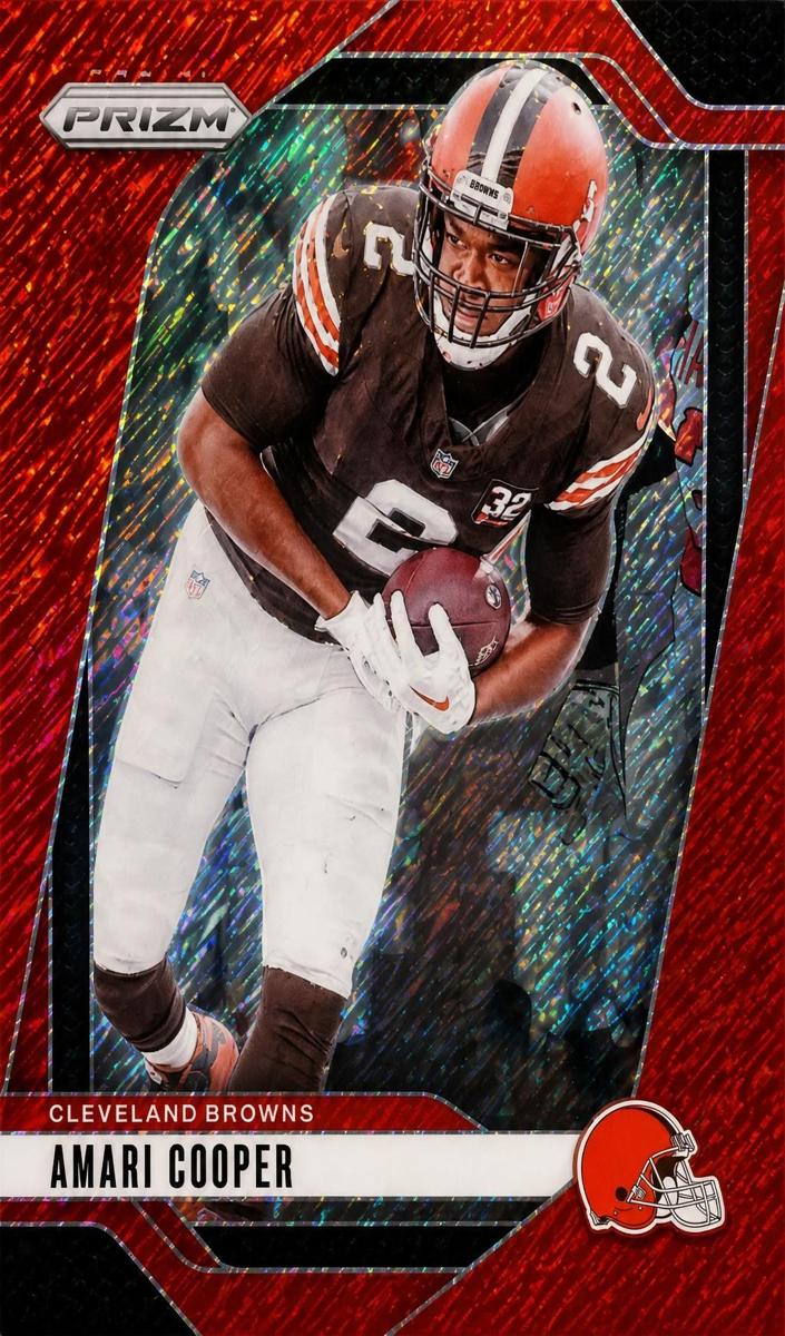 2024 Panini Prizm Football Red Shimmer Amari Cooper #66