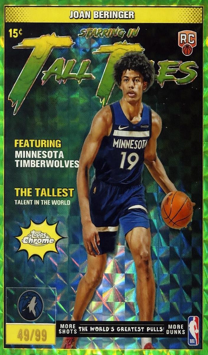 2025 Topps Chrome Basketball Geometric Green Refractor Joan Beringer #TT-25