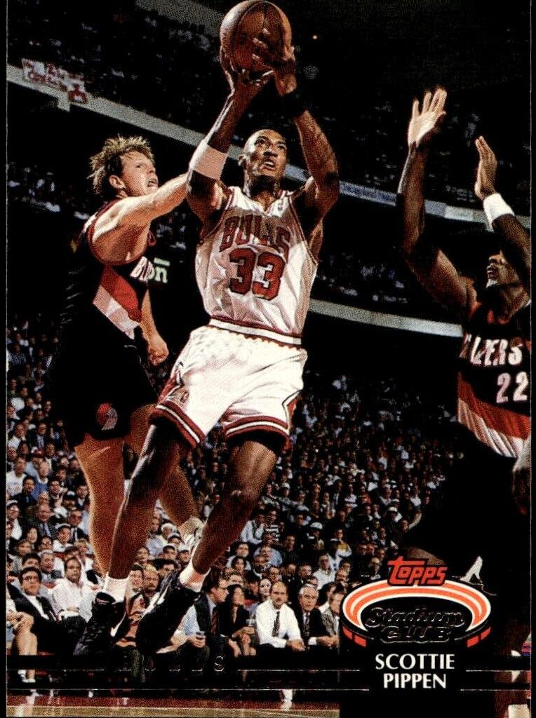1992 Topps Stadium Club Basketball Scottie Pippen #367