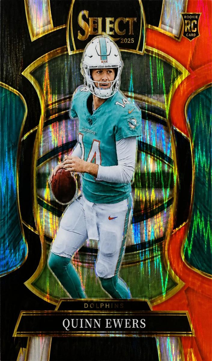 2025 Panini Select Football Black and Red Shock Quinn Ewers #82