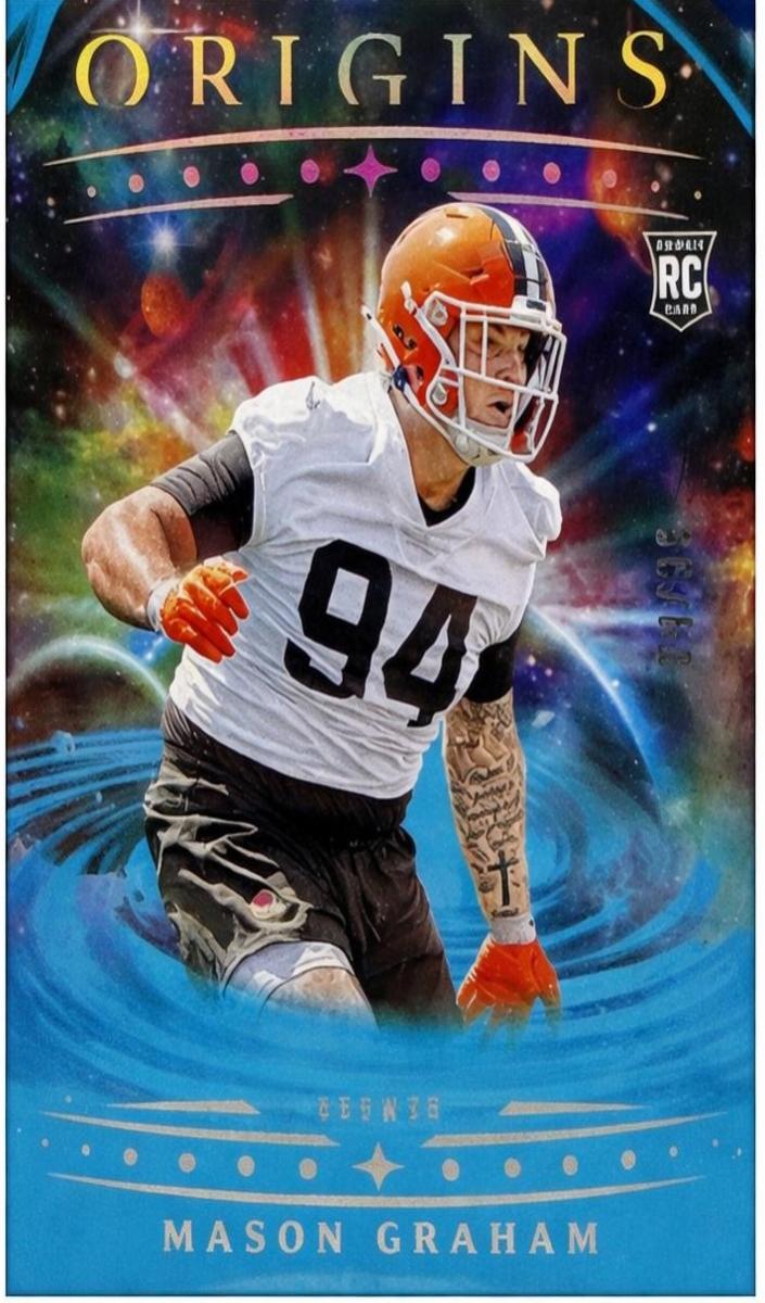 2025 Panini Origins Football Turquoise Mason Graham #106
