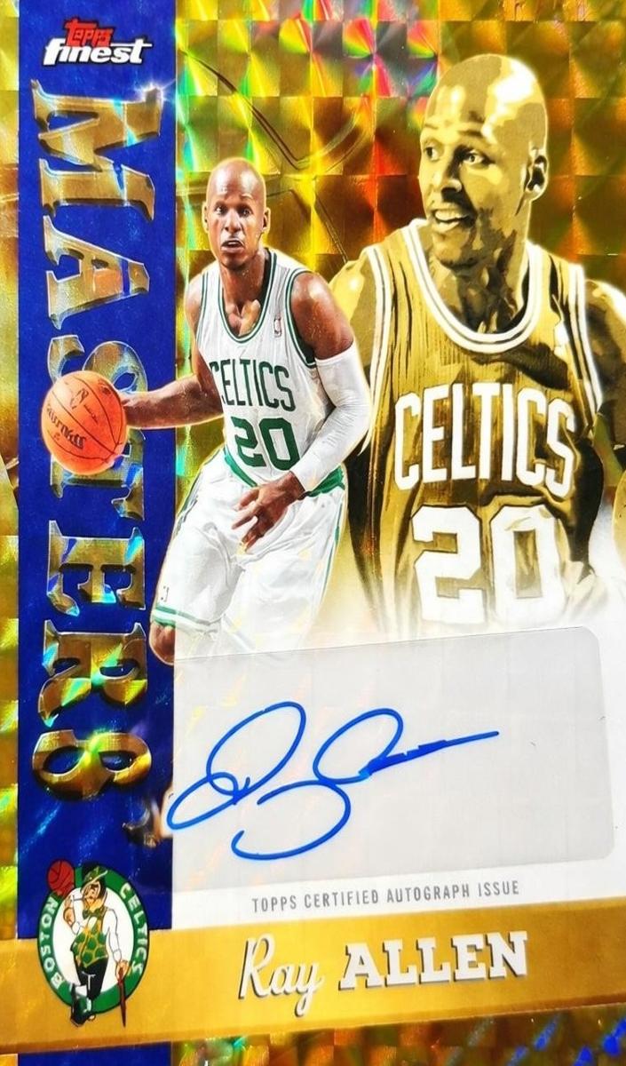2025 Topps Finest Basketball Gold Geometric Refractor Ray Allen #MA-RA
