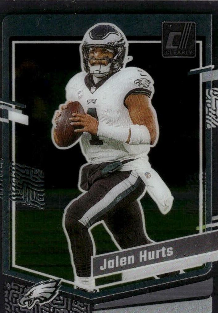 2023 Panini Clearly Donruss Football Jalen Hurts #40 PSA 8.5