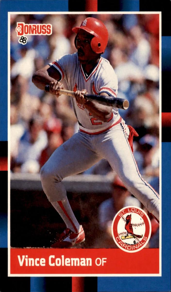 1988 Donruss Baseball Vince Coleman #293