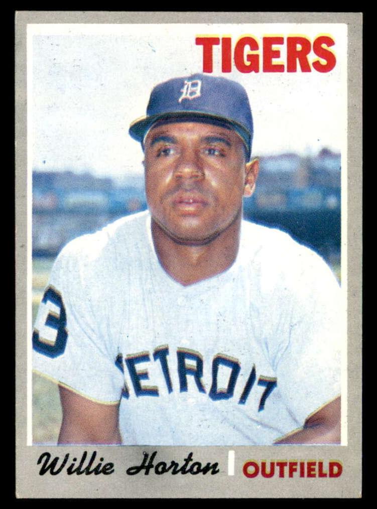 1970 Topps Baseball Willie Horton #520 PSA 8