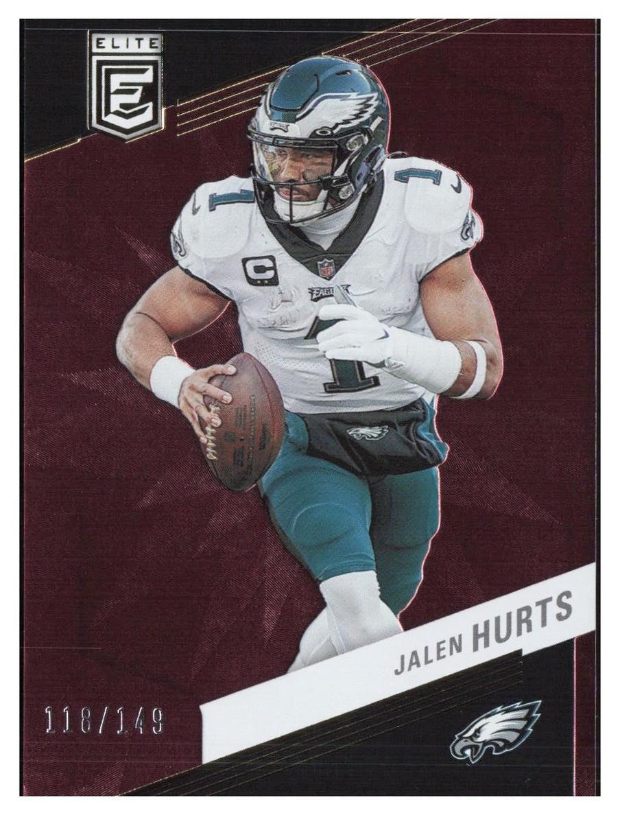 2023 Donruss Elite Football Maroon Jalen Hurts #44