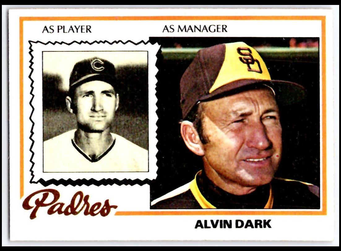 1978 Topps Baseball Alvin Dark #467 PSA 8.5