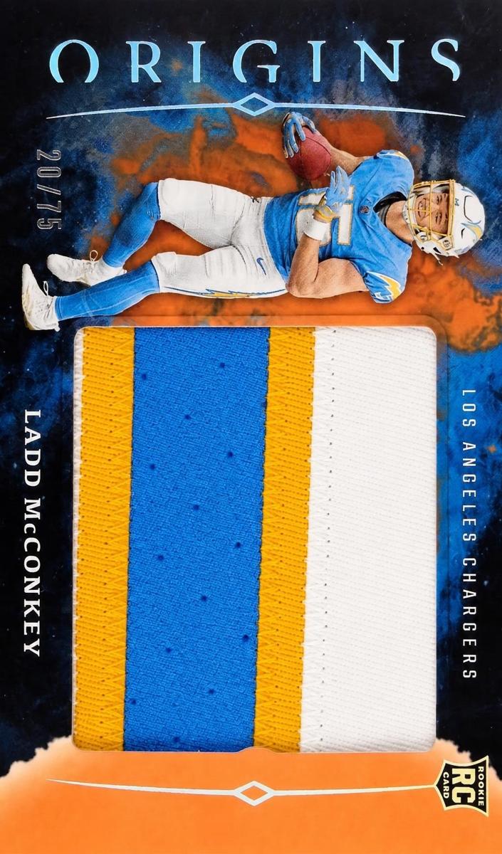 2024 Panini Origins Football Orange Ladd McConkey #RJJ-LMC