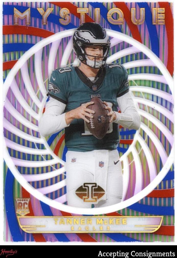 2023 Panini Illusions Football Red and Blue Tanner McKee #36