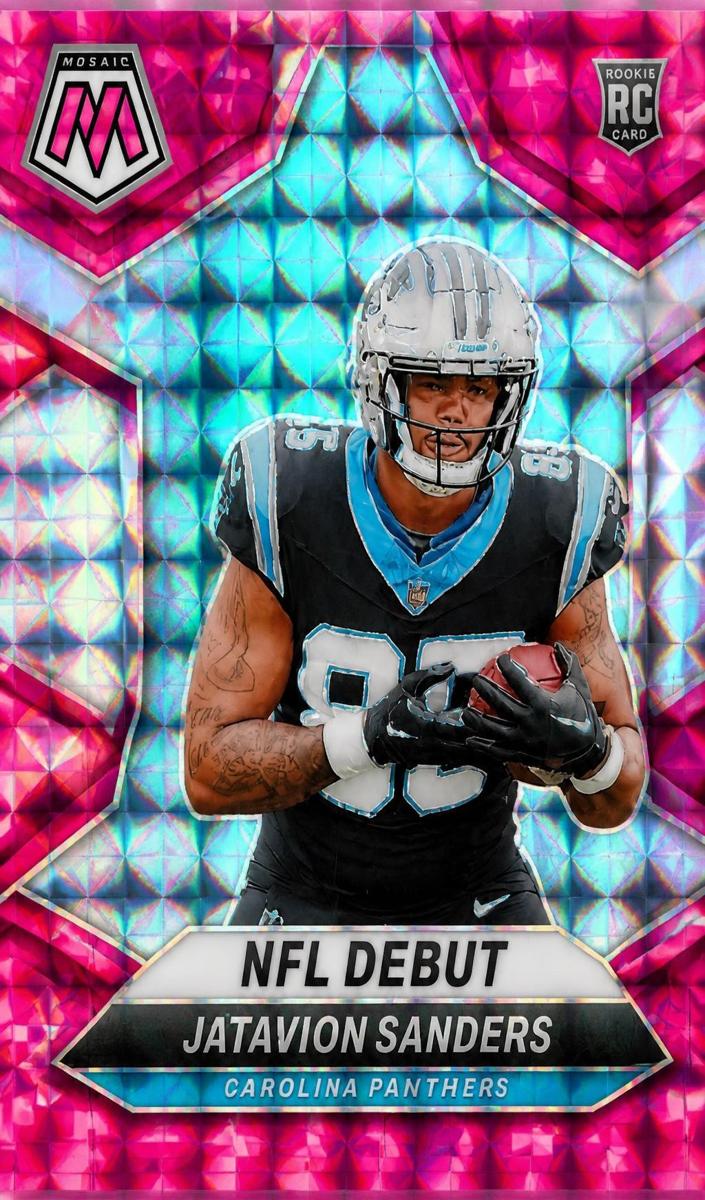 2024 Panini Mosaic Football Camo Pink Ja'Tavion Sanders #288