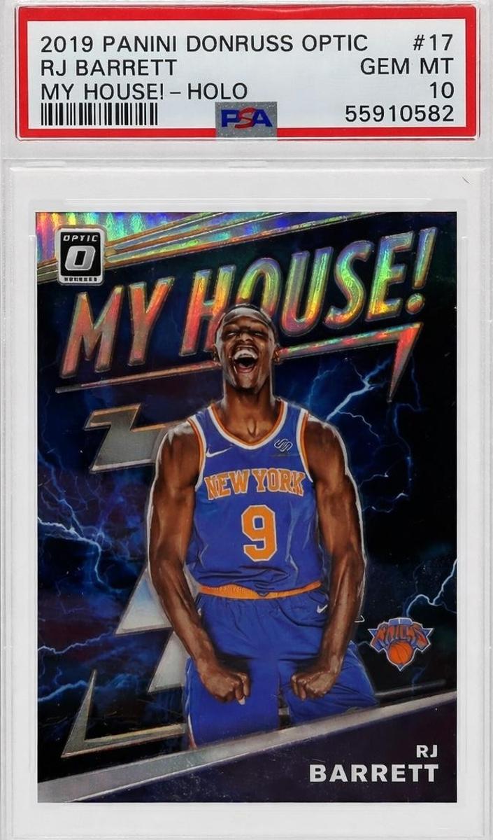 2019 Donruss Optic Basketball Holo RJ Barrett #17 PSA 10