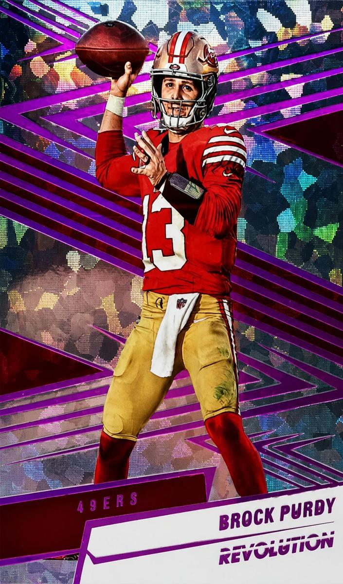 2025 Panini Revolution Football Holo Red Brock Purdy #150
