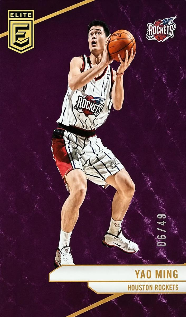 2023 Donruss Elite Basketball Purple Yao Ming #148 PSA 9