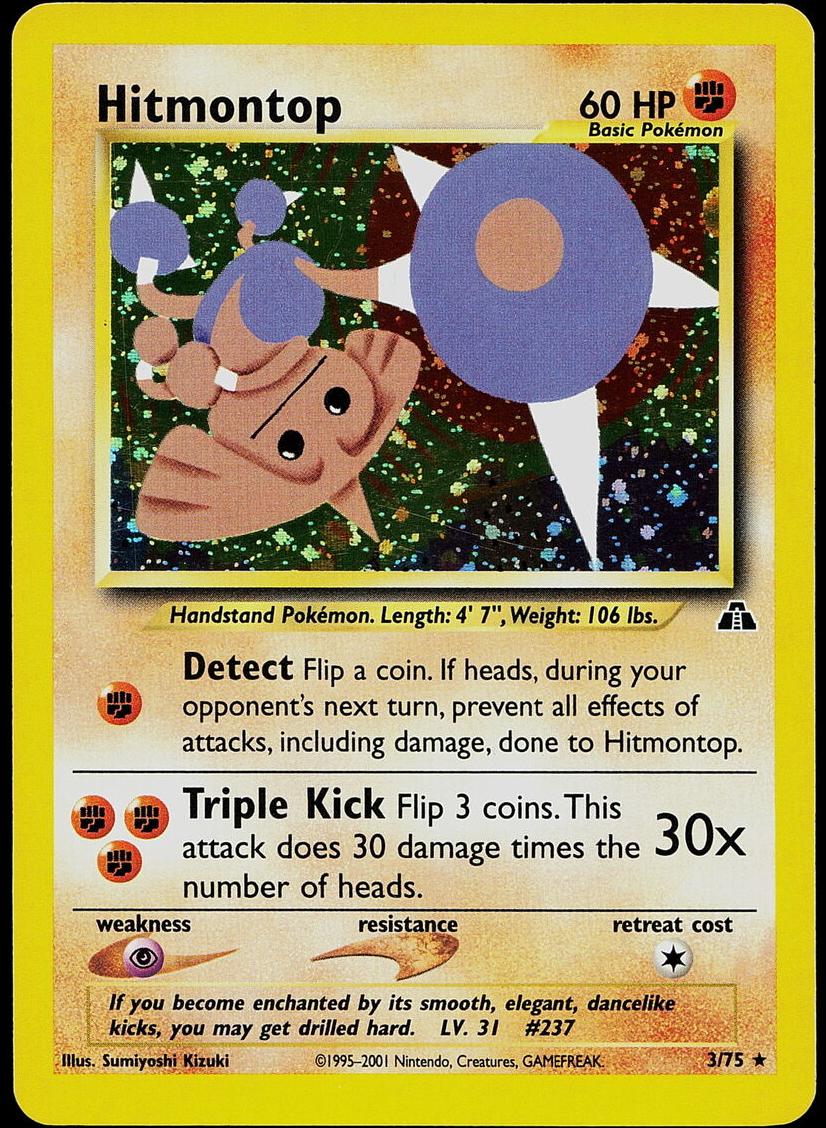 2001 Pokemon Neo Discovery Hitmontop #3