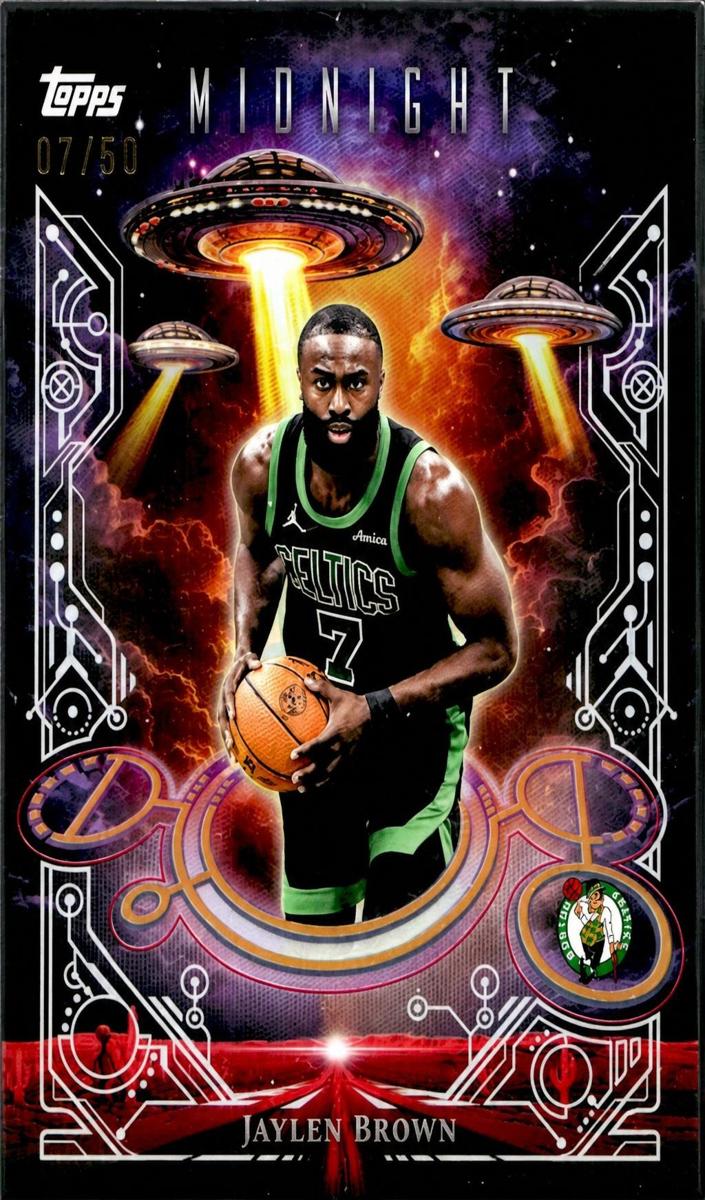2025 Topps Midnight Basketball Summer Solstice Jaylen Brown #DD-3 PSA 8