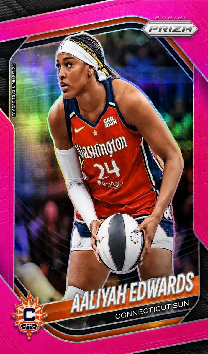2025 Panini Prizm WNBA Basketball Pink Aaliyah Edwards #94