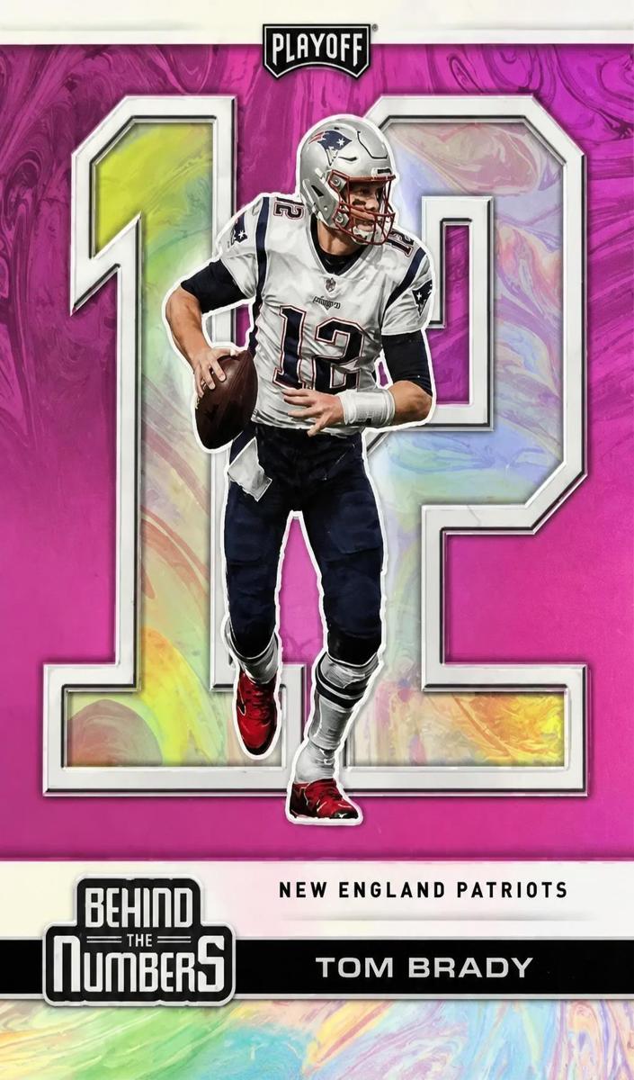 2020 Panini Playoff Football Pink Tom Brady #BTN-4 PSA 10