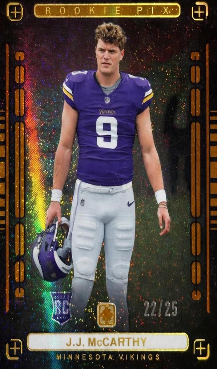 2024 Panini PhotoGenic Football Orange J.J. McCarthy #9