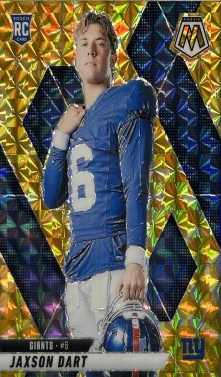 2025 Panini Mosaic Football Reactive Yellow Jaxson Dart #288