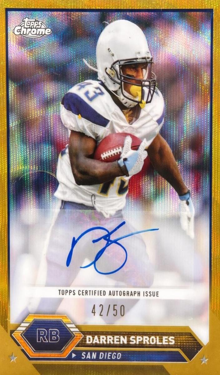 2023 Topps Composite Football Gold Wave Refractor Darren Sproles #TCA-DS