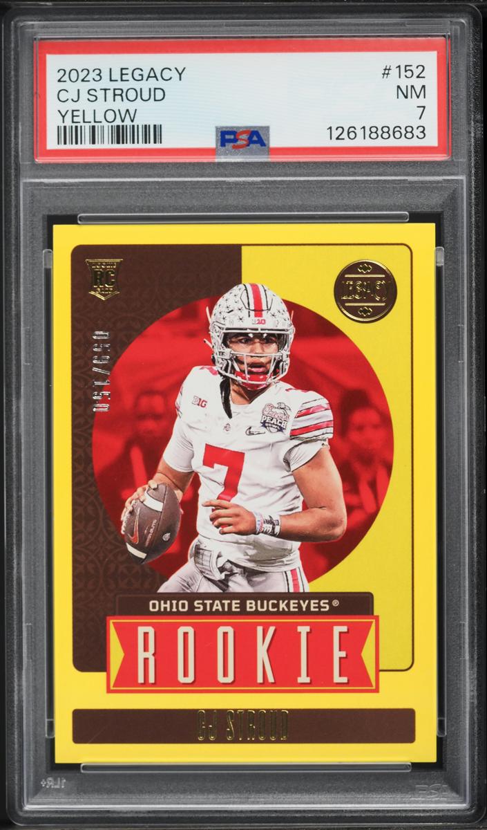 2023 Panini Legacy Football Yellow C.J. Stroud #152 PSA 6.5