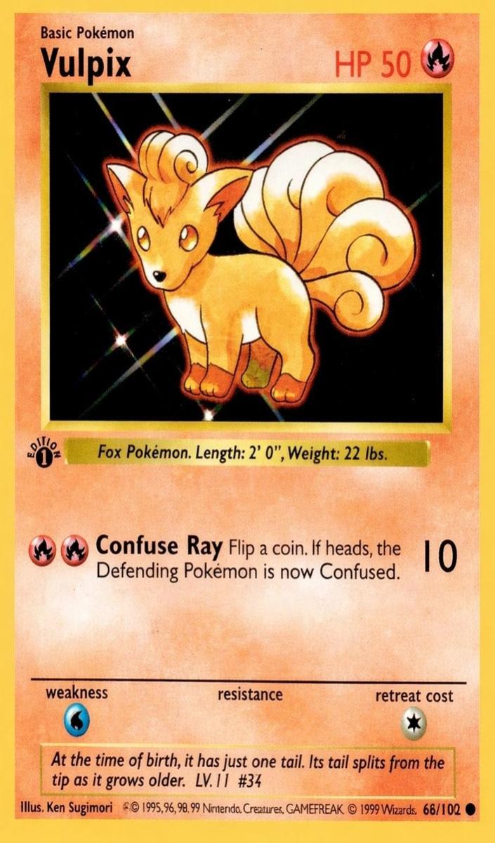 1999 Pokemon Base Set 1st Edition Vulpix #68 PSA 10