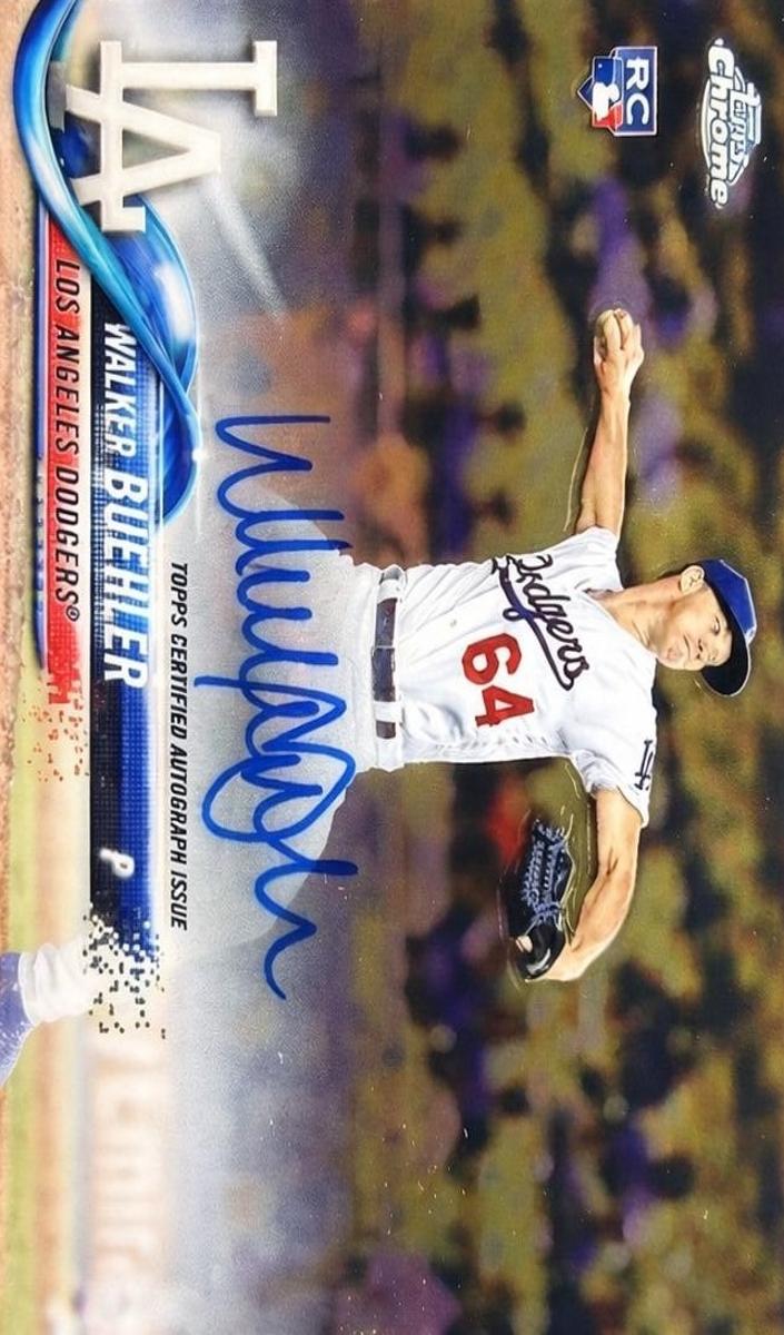 2018 Topps Chrome Baseball Walker Buehler #RA-WB PSA 9