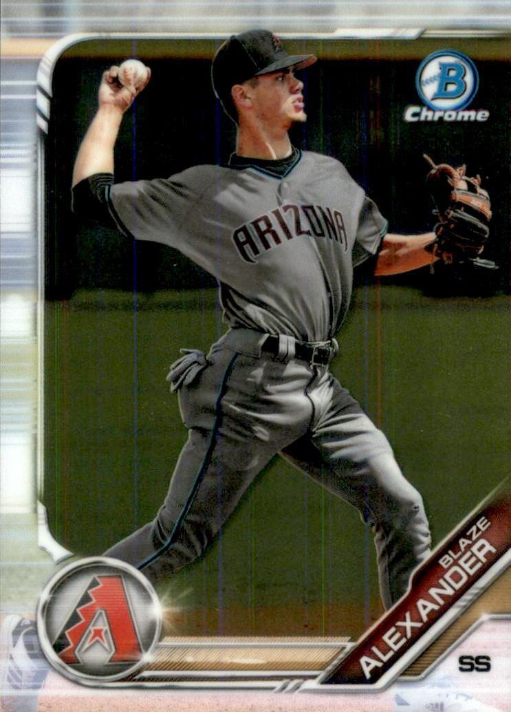 2019 Bowman Draft Chrome Baseball Blaze Alexander #BDC-155