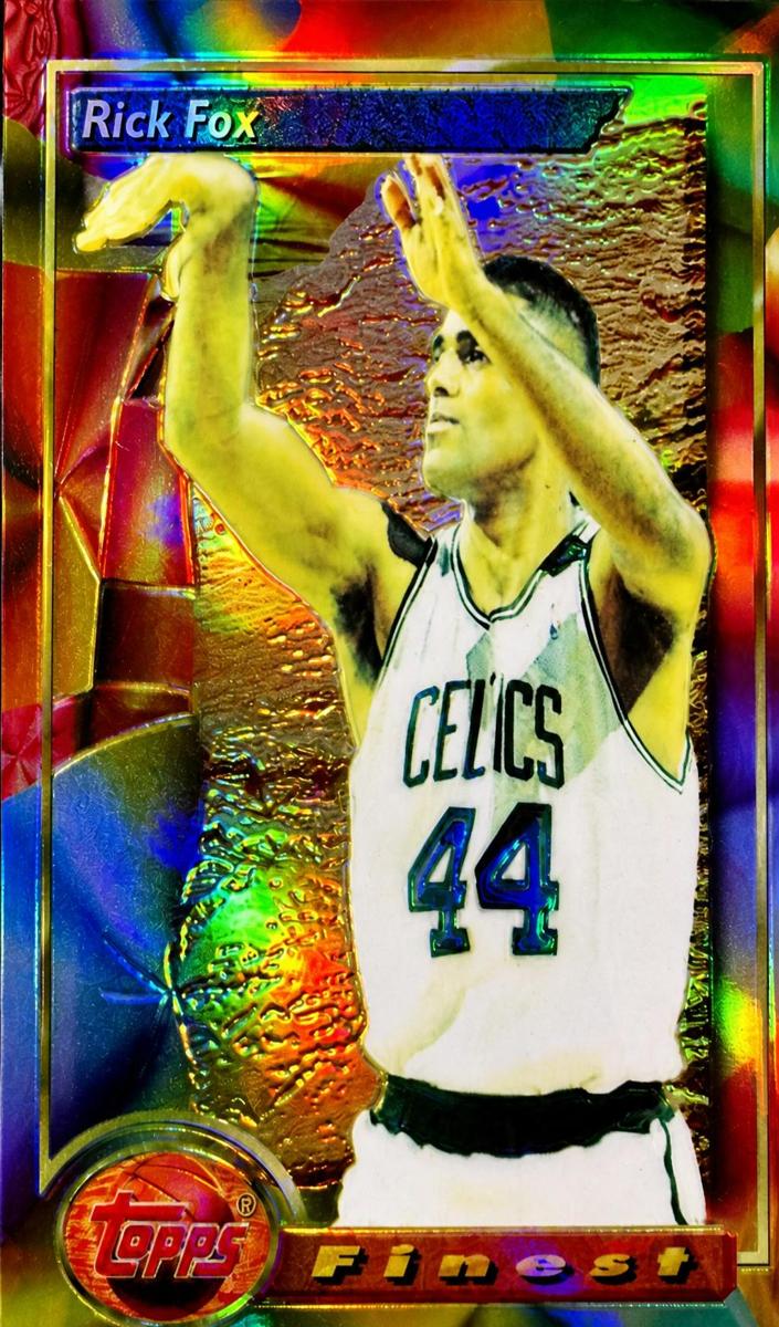 1993 Topps Finest Basketball Refractor Rick Fox #182 PSA 10