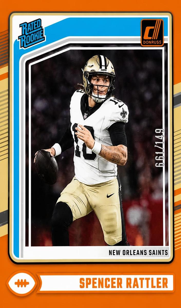 2024 Panini Clearly Donruss Football Orange Spencer Rattler #94