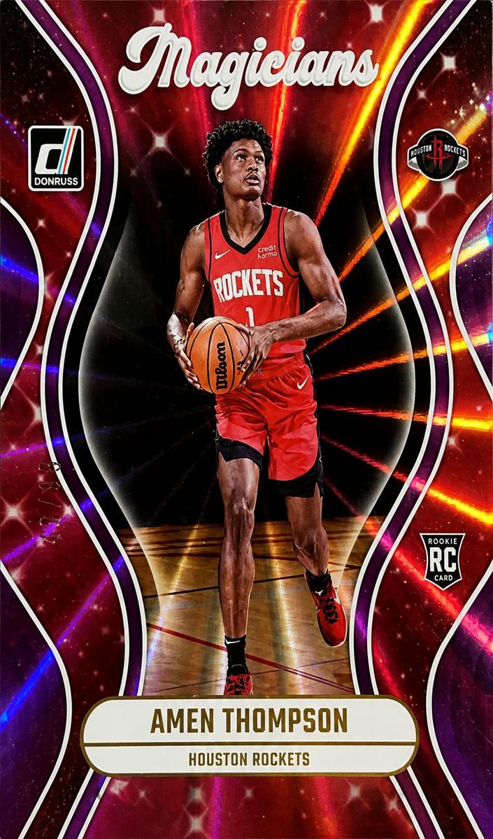 2023 Panini Donruss Basketball Holo Purple Laser Amen Thompson #3