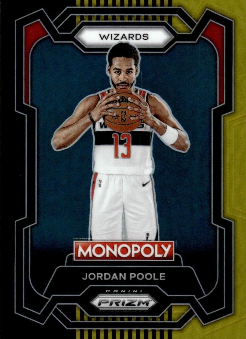 2023 Panini Prizm Monopoly Basketball Black Gold Jordan Poole #88 PSA 10