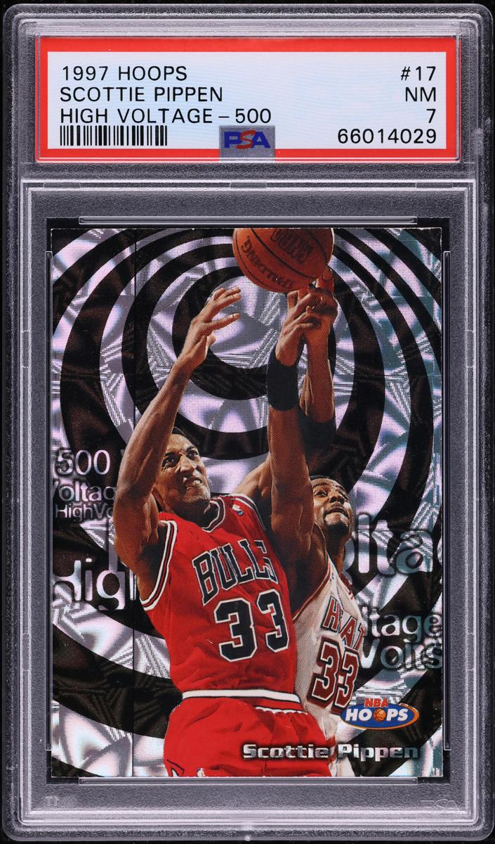 1997 Hoops Basketball 500 Scottie Pippen #HV17 PSA 6.5