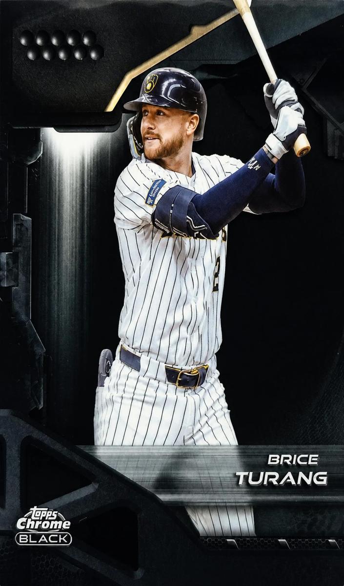 2026 Topps Chrome Black Baseball Brice Turang #168