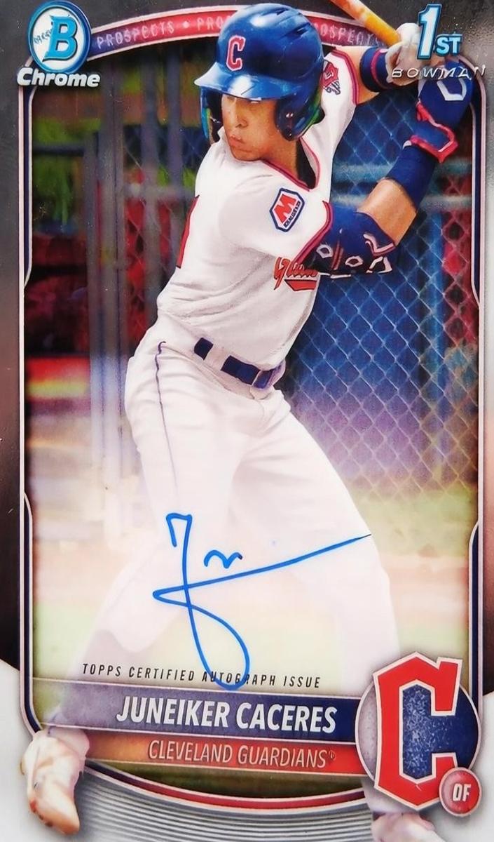 2025 Bowman Baseball Juneiker Caceres #CPA-JUC RAW Ungraded