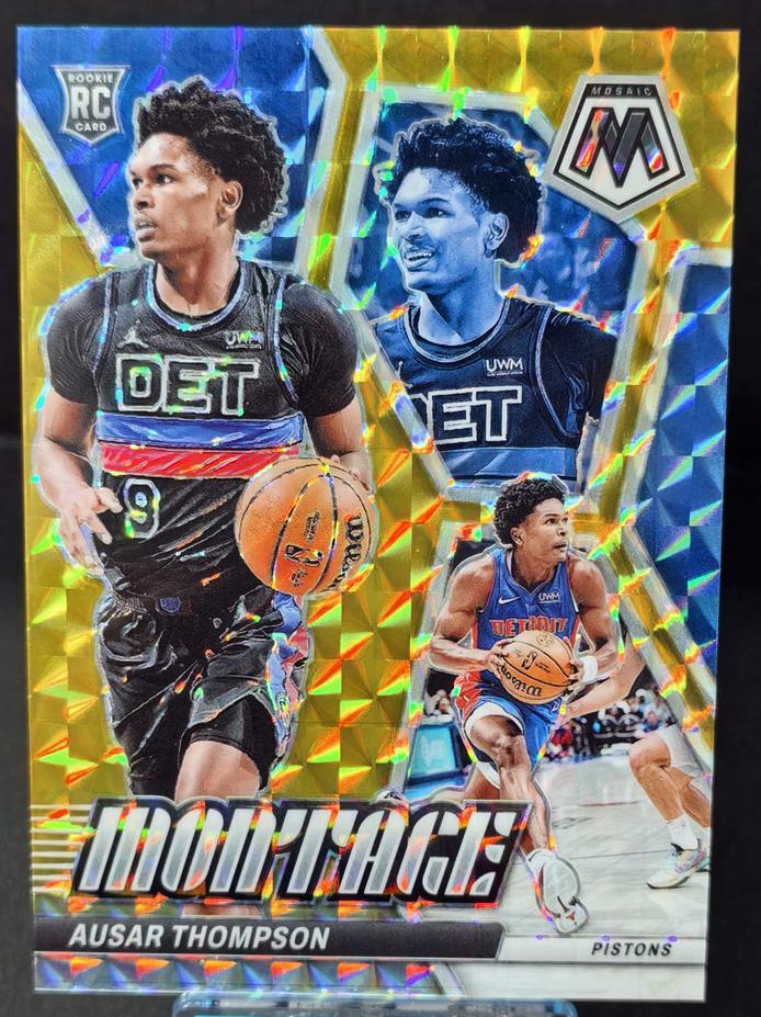 2023 Panini Mosaic Basketball Gold Ausar Thompson #8