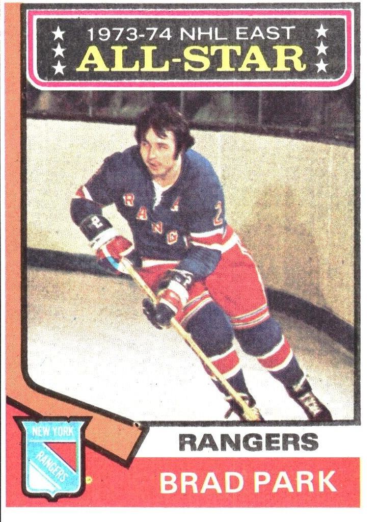1974 Topps Hockey Brad Park #131 PSA 5