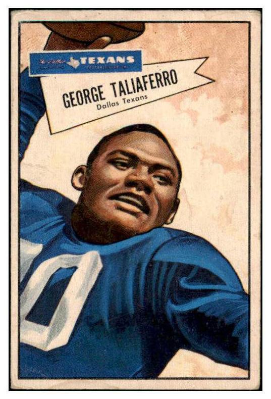 1952 Bowman Large Football George Taliaferro #89 PSA 7