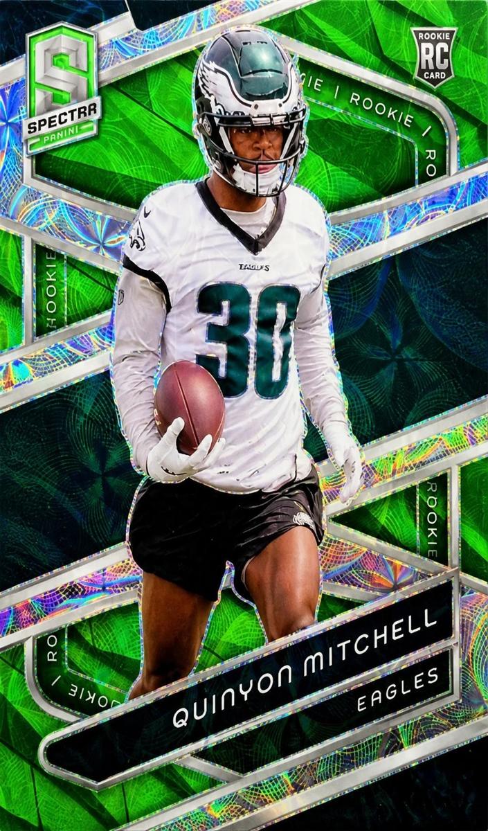 2024 Panini Spectra Football Neon Green Die Cut Quinyon Mitchell #165