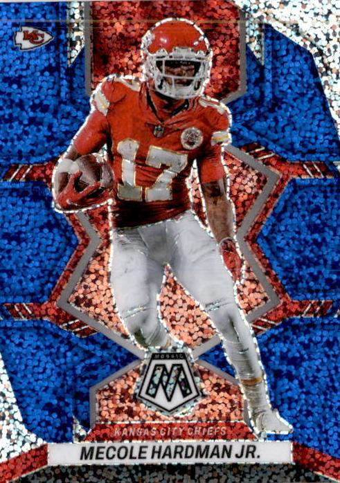 2022 Panini Mosaic Football Blue Sparkle Mecole Hardman Jr. #98