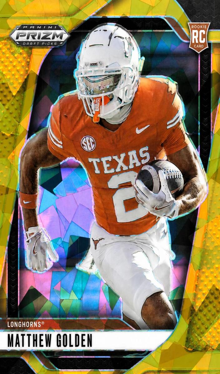 2025 Panini Prizm Draft Picks Football Gold Ice Matthew Golden #130 PSA 10