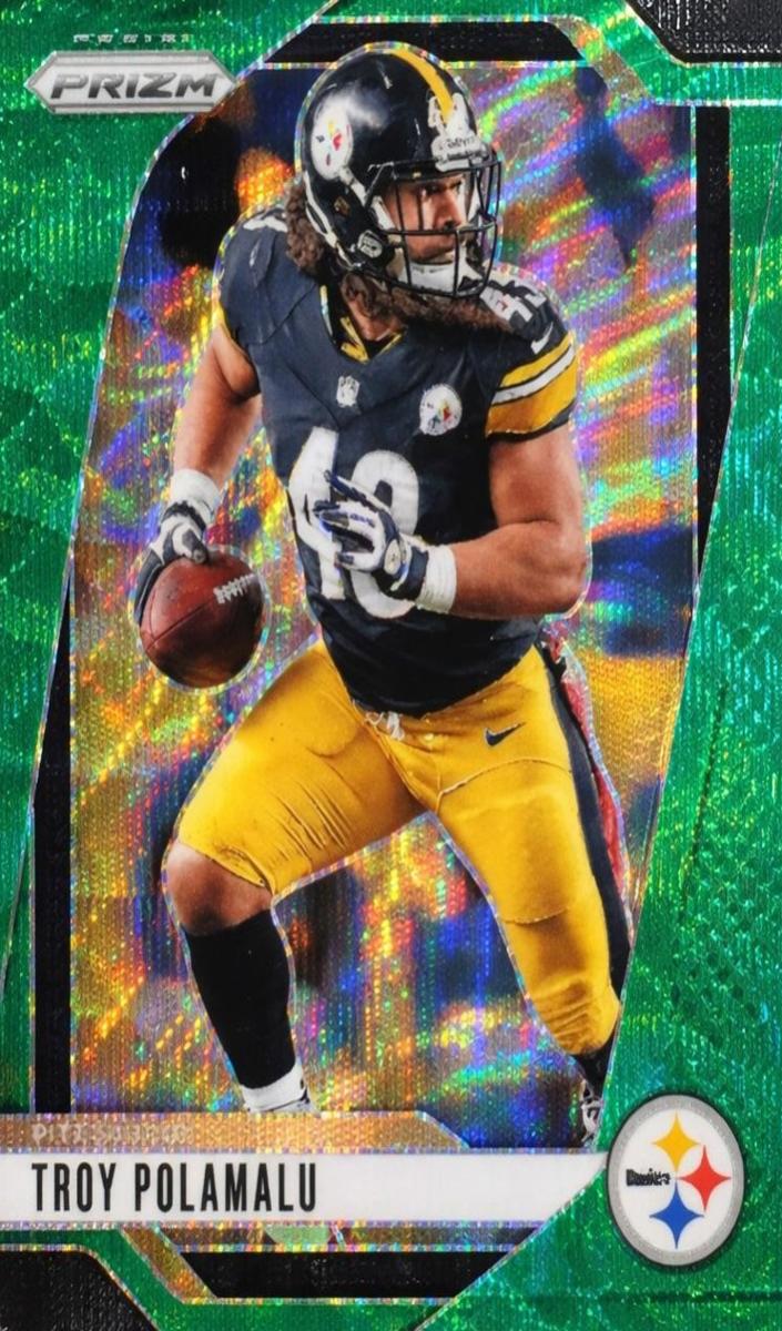 2024 Panini Prizm Football Green Wave Troy Polamalu #248 PSA 10